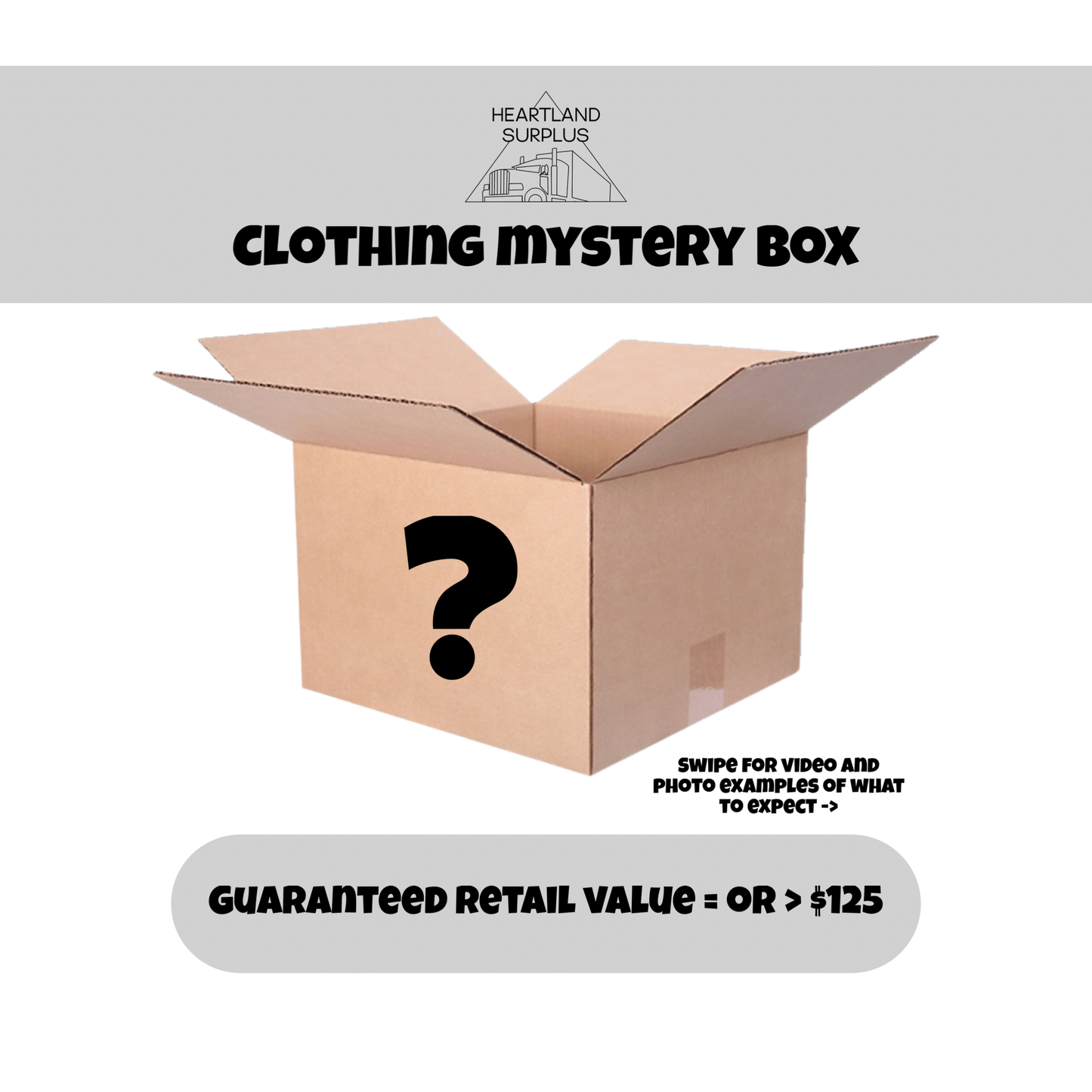 Heartland Surplus Clothing Mystery Box (Guaranteed $125 or > Retail Value)