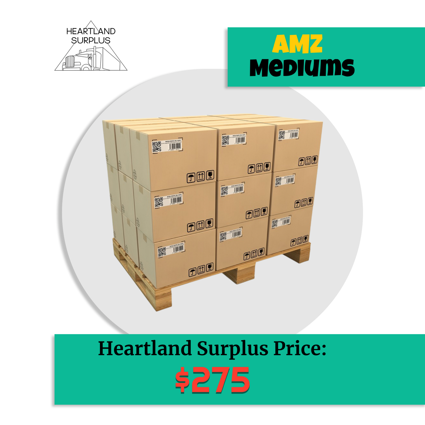 AMZ Mediums Pallet (RETAIL $625)